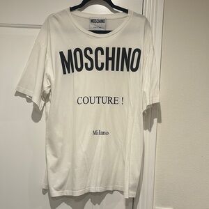 Moschino White Couture T-Shirt size Large